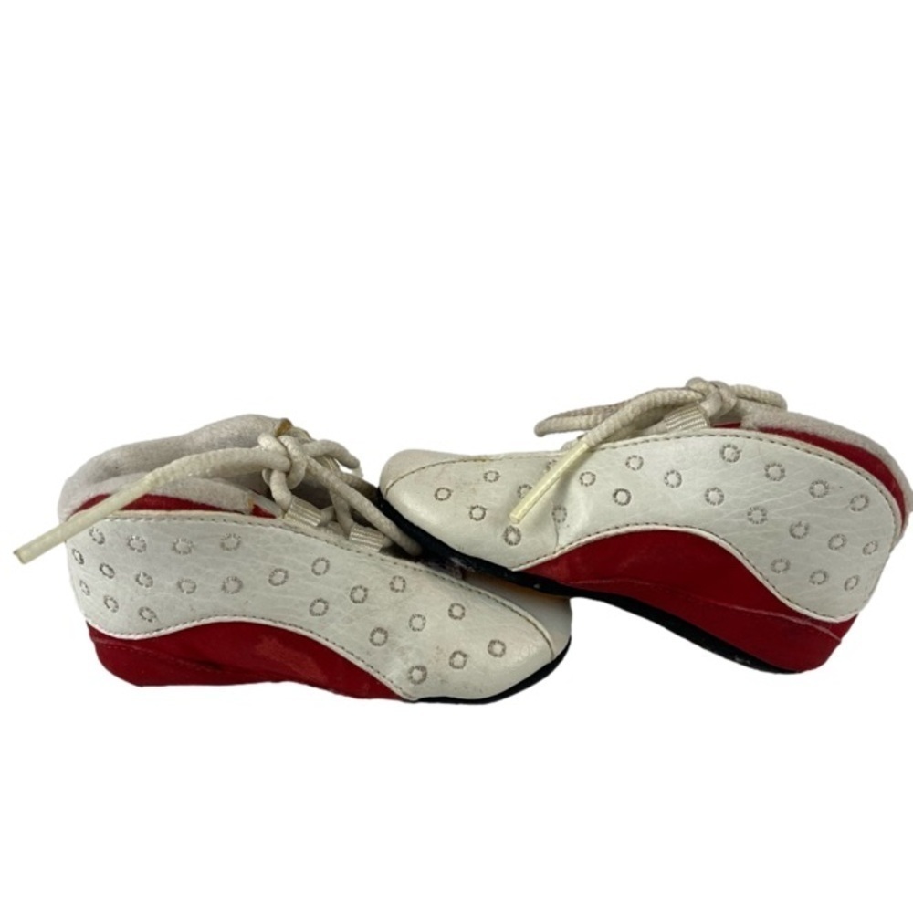 Nike Air Jordan’s Rare Vintage 2005 Baby Crib Booties Red White Size 2C - Picture 2 of 8